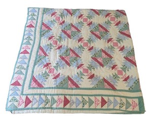 B2 - Vintage Patchwork Quilt 84 X 84