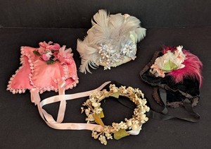 K - Vintage Doll Hats (Lot of 4)
