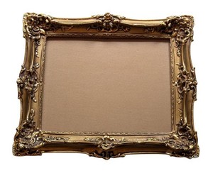 K - Vintage Ornate Gold Picture Frame