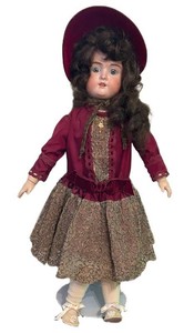 LL1 - Antique Schoenau & Hoffmeister Dolly Face Bisque Doll  Antique Schoenau & Hoffmeiste Mold 1096