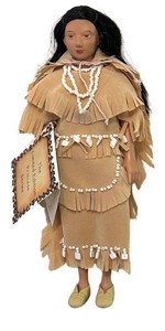 LL1 - Vintage Sandy Dolls Pocahontas Limited Edition Doll Ruben Tejada