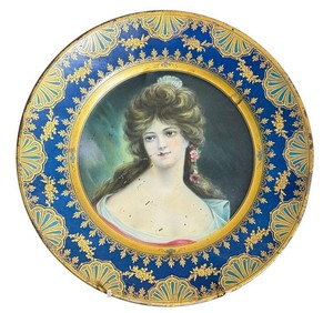 BN - Antique 1907 Marianne Art Plate the Meek & Beach Co.