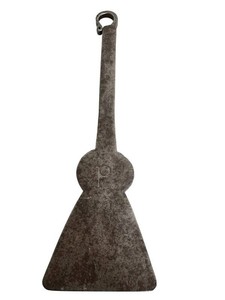 KP - Antique Wrought Iron Keyhole Spatula Dough Scraper Hearth Turner
