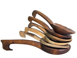 CL - Antique Primitive Wooden Spoons (Lot of 6)