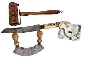 K - Four Antique Primitive Kitchen Tools
