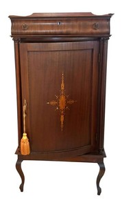LL2 - Antique Mahogany Music Cabinet
