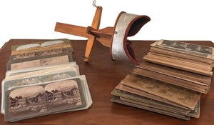 LL2 - Vintage Stereoscope with over 120 Picture Cards