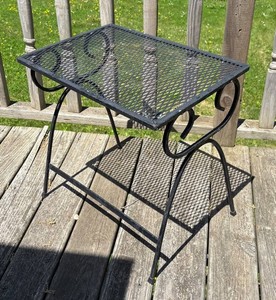 D - Metal Patio Table