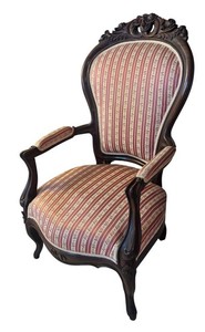 LL2 - Antique 1860s Victorian Upholstered Chair