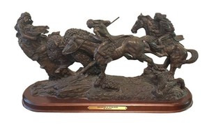 LL2 - Encounter at Teton River Sculpture by Jim Ponter