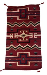 LL2 - Navajo-Style Southwestern Geometric Storm Pattern Rug