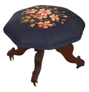 LR - Vintage Victorian Style Footstool