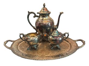 K - Vintage Silver-Plated Coffee Service