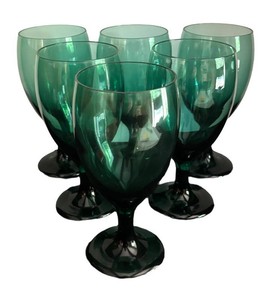 DR - Set of 6 Libbey Juniper Teardrop Goblets