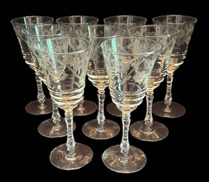 DR - Vintage Libbey Rock Sharpe Halifax Stemware