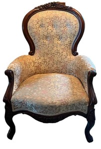LL1 - Antique Victorian Salon Armchair