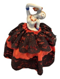 LL1 - Antique  Half Doll Pin Cushion