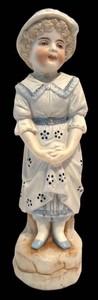 LL1 - Antique Bisque Porcelain Girl Figurine
