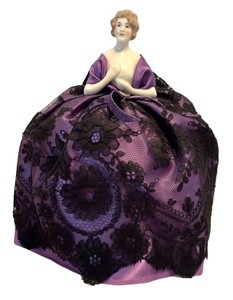 LL1 - Antique Half Doll Pin Cushion
