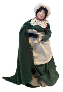 LL1 - Department 56 Mrs. Cratchett from A Christmas Carol Porcelain Doll