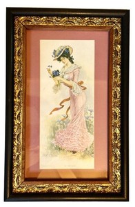 LL1 - Framed Sweet Violets Wall Art by National Art Co. #313