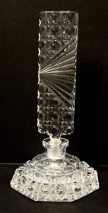 LLR - Vintage Art Deco Cut Crystal Perfume Bottle