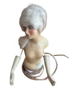 LR - Antique Munzerlite Boudoir Doll Lamp