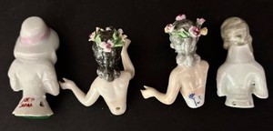 DR - Miniature Porcelain Half Dolls (Lot of 4)