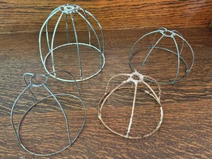 B2 - Vintage Pin Cushion Doll Skirt Wire Frames (Lot of 4)