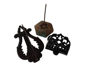 LLW - Receipt Holder & Match Holder Vintage Metal Mixed Lot