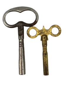 BN - Vintage Clock Keys Waterbury Clock Co (Lot of 2)