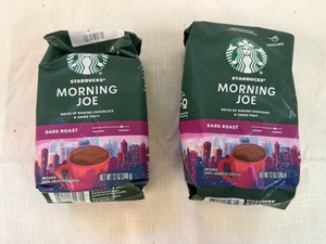 SSS. 2x12oz Starbucks Morning Joe-Dark Roast