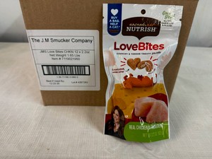 3x12x 2.2oz Nutrish Loves Bites-Cat Treats