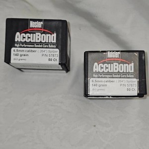 6.5 Accubond Spitzer 140gr Bullets, 2 Boxes
