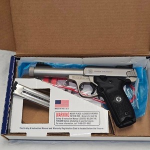 S&W Victory, 22LR, Stainless, Threaded Barrel, 2 Mags in Box