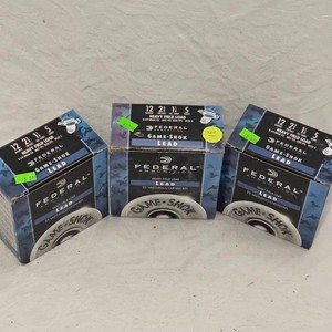 3 Boxes Federal 12ga #5 Lead Shells