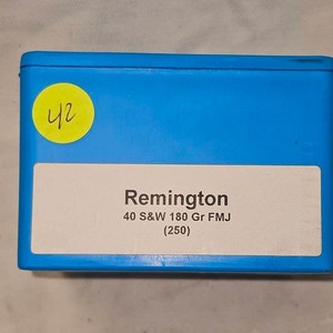 Remington 40SW 180gr FMJ Reloading Bullets-250