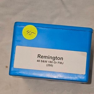 Remington 40SW 180gr FMJ Reloading Bullets-250