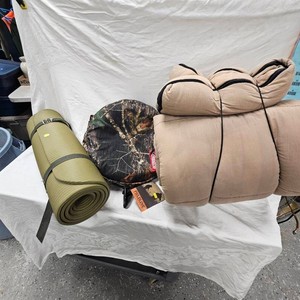 Nice Sleeping Bag, Bed Roll, and Misc