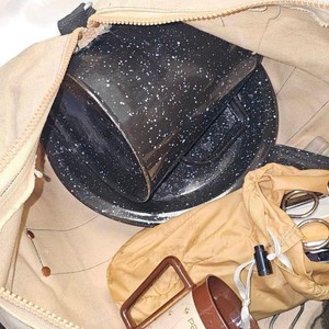 Camping Set, Pots, Pans, Coffee Maker, Soap, Towels