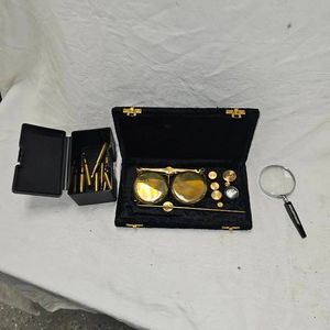 Brass Balance Scale in Fitted Box