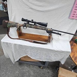 Remington 700ADL Camo, 270 Win, Nikon 4.5-14 Scope, Sling, Bipod