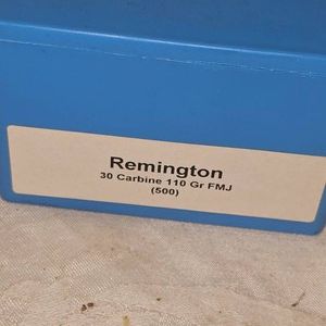 Remington 30 Carbine Bullets 110gr FMJ, 500rds