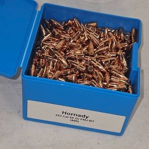 Hornady Bullets .223cal, 55gr FMJBT-800 Bullets