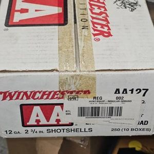 Flat 10 Boxes Winchester AA 12Ga 1 18oz, 7 12 Shot