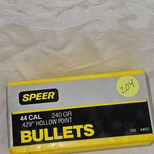 Speer 44 Cal, 240gr HP-Qty 100