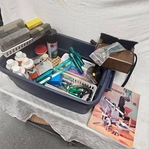 Lot of Reloading Supplies and Lyman Case Cleaner Full