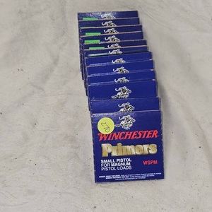 Winchester Large Pistol Primers, Qty 600 and Small Pistol Qty 600