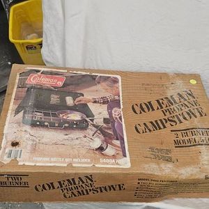 2-Coleman 5400 2 Burner Camp Stove