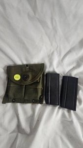 US Army M1 Carbine Mags and Holder 2-20rd in Pouch